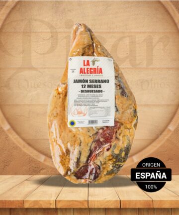 Jamón Serrano 12 Meses Deshuesado La Alegría Riojana España