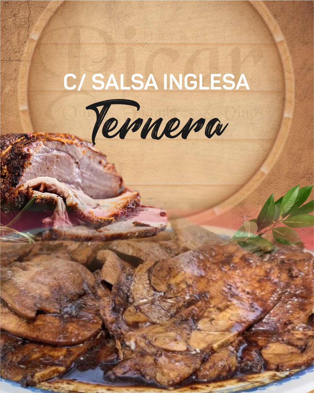 Ternera con salsa inglesa x 500 grs
