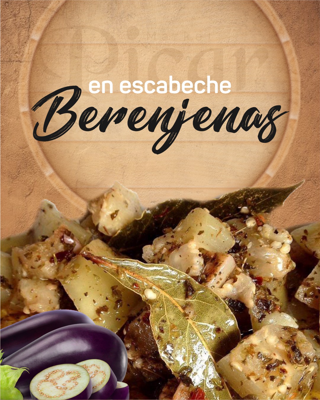Berenjenas en escabeche x 250grs