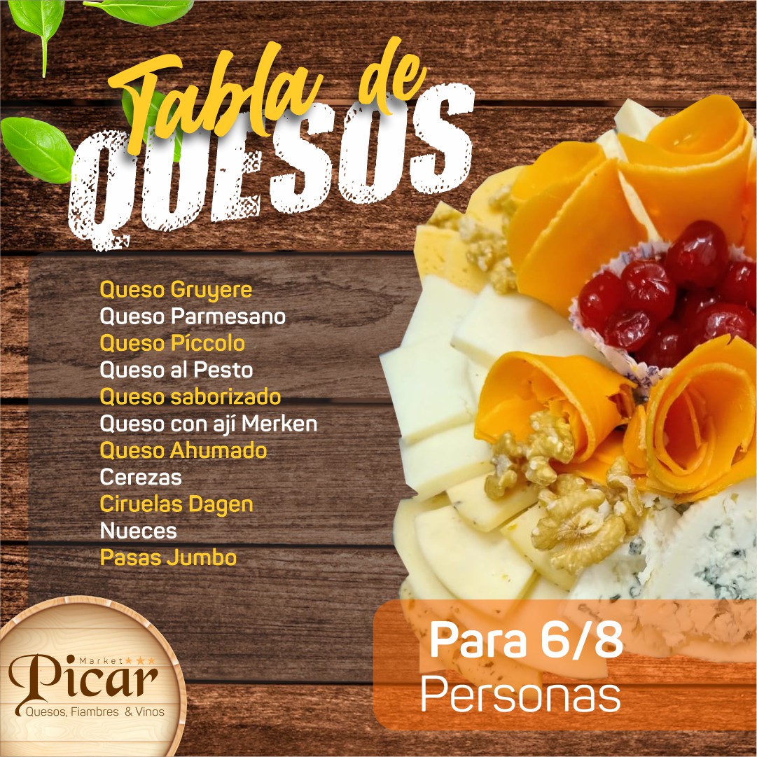 Tabla de Quesos | 6 a 8 personas