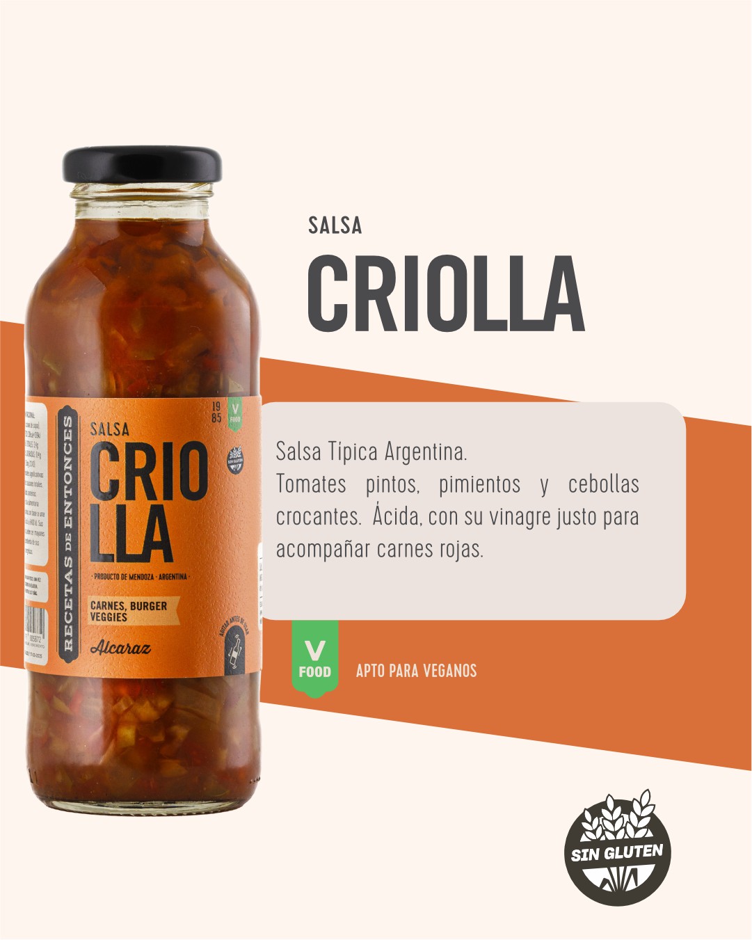 Salsa Criolla Alcaraz x 310grs